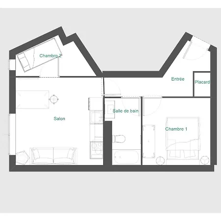 Appt T2&Cabine - Superbe vue - WIFI Appartement Les Angles (Pyrenees-Orientales)